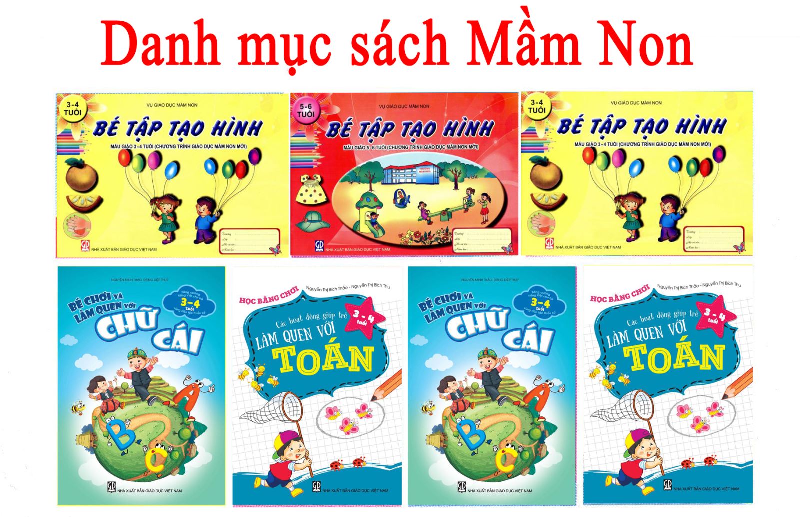 Danh mục sách học liệu mầm non từ năm học 2018 - 2019